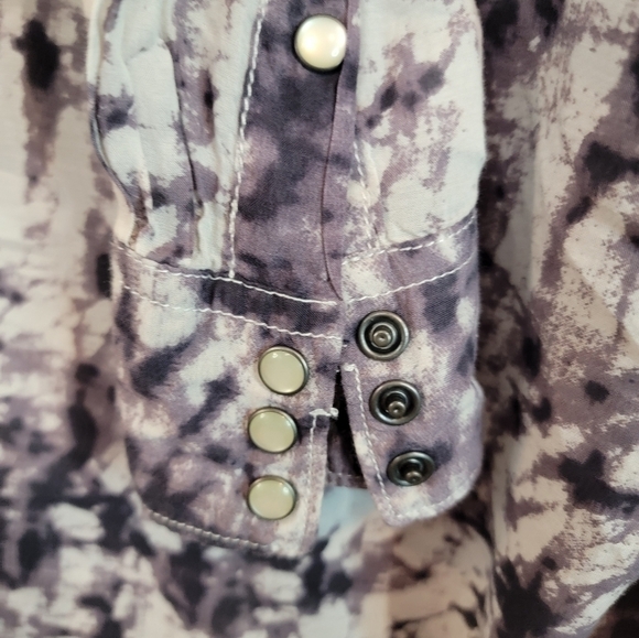 Denim and Supply by Ralph Lauren Viscose Pearl Snap Western Blouse Size M - Picture 9 of 10